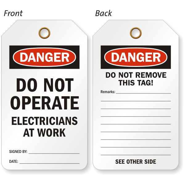 LOCKOUT TAGS